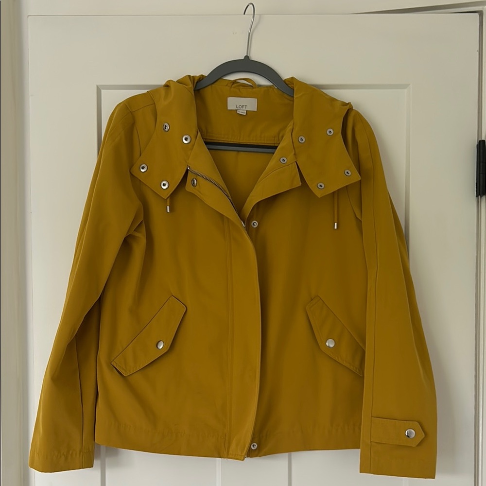 LOFT Yellow Utility Jacket Casual Style